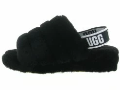 Ugg Australia Chaussons Et Pantoufles Fluff Yeah Slide Noir -Chaussons Et Pantoufles Soldes Magasin 4646801 4
