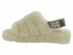 Ugg Australia Chaussons Et Pantoufles Fluff Yeah Slide Ecru -Chaussons Et Pantoufles Soldes Magasin 4646803 4