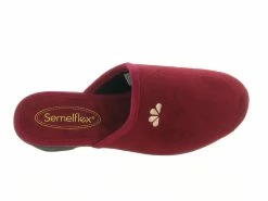 Semelflex Chaussons Et Pantoufles Carene Rouge -Chaussons Et Pantoufles Soldes Magasin 4694601 3