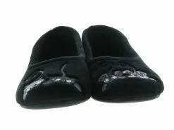 La Maison De L Espadrille Chaussons Et Pantoufles 6046 4 Souris Noir -Chaussons Et Pantoufles Soldes Magasin 4768301 3