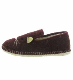 La Maison De L Espadrille Chaussons Et Pantoufles F4131 Charentaise Chat Bordeaux -Chaussons Et Pantoufles Soldes Magasin 4770502 3