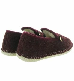 La Maison De L Espadrille Chaussons Et Pantoufles F4131 Charentaise Chat Bordeaux -Chaussons Et Pantoufles Soldes Magasin 4770502 5