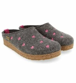Haflinger Chaussons Et Pantoufles Cuoricini Women Gris