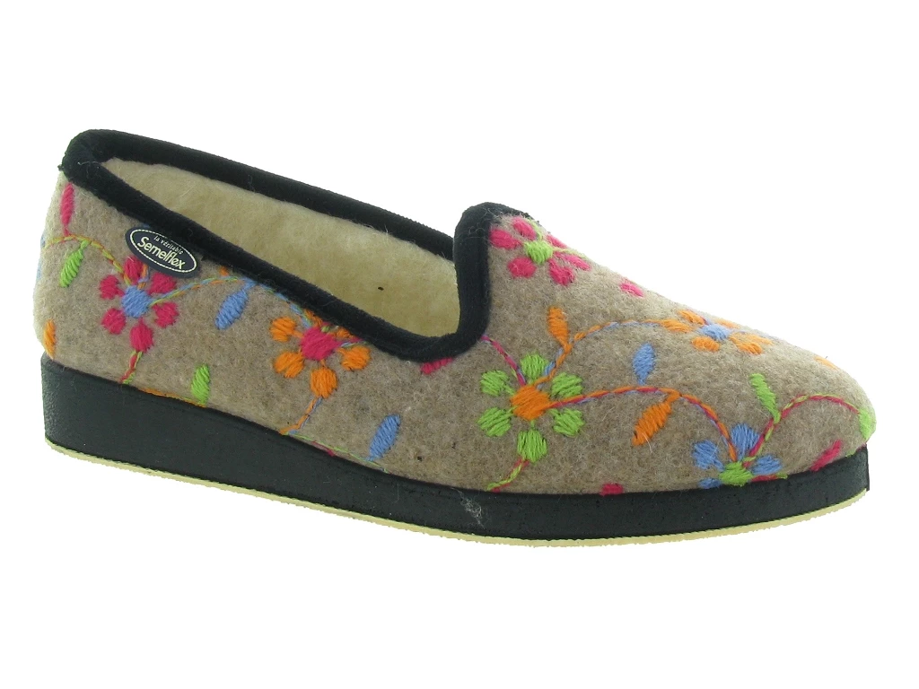 Semelflex Chaussons Et Pantoufles Calozoe Beige 1 Semelflex Chaussons Et Pantoufles Calozoe Beige