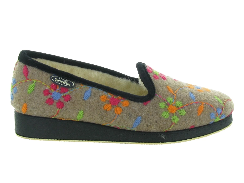 Semelflex Chaussons Et Pantoufles Calozoe Beige 2 Semelflex Chaussons Et Pantoufles Calozoe Beige – Image 2