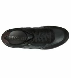 Geox Chaussures A Lacets U254ga Renan Noir -Chaussons Et Pantoufles Soldes Magasin 4864101 3