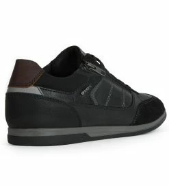 Geox Chaussures A Lacets U254ga Renan Noir -Chaussons Et Pantoufles Soldes Magasin 4864101 5