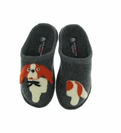 Haflinger Chaussons Et Pantoufles Spaniel Twins Gris