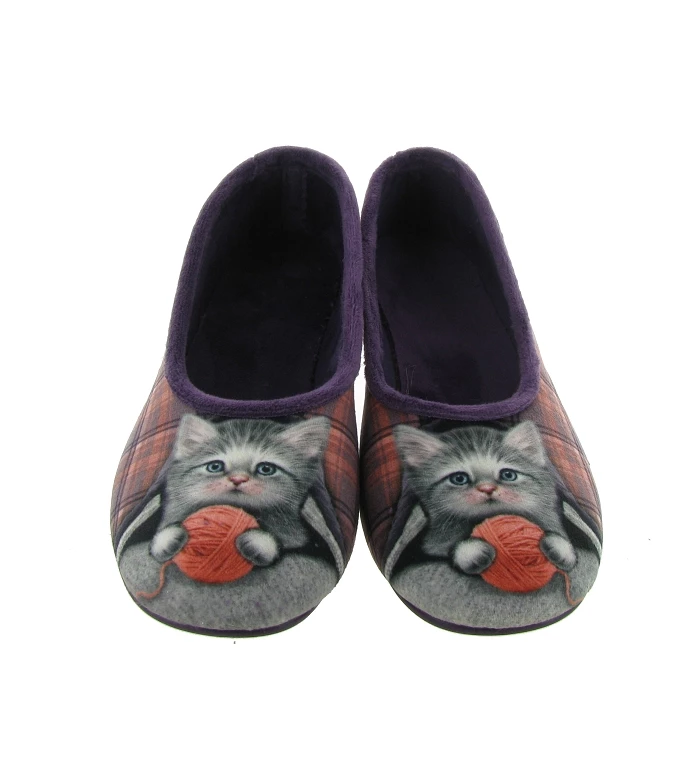 La Maison De L Espadrille Chaussons Et Pantoufles 6054 4 Chat Violet 1 La Maison De L Espadrille Chaussons Et Pantoufles 6054 4 Chat Violet