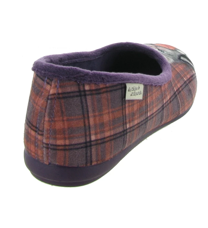La Maison De L Espadrille Chaussons Et Pantoufles 6054 4 Chat Violet 5 La Maison De L Espadrille Chaussons Et Pantoufles 6054 4 Chat Violet – Image 5