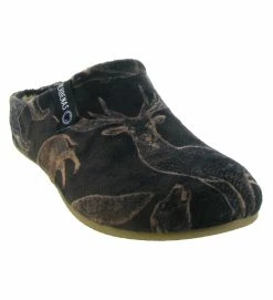 Verbenas Chaussons Et Pantoufles York Forest Marron Fonce -Chaussons Et Pantoufles Soldes Magasin 4887001 4