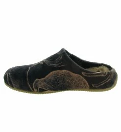 Verbenas Chaussons Et Pantoufles York Forest Marron Fonce -Chaussons Et Pantoufles Soldes Magasin 4887001 5