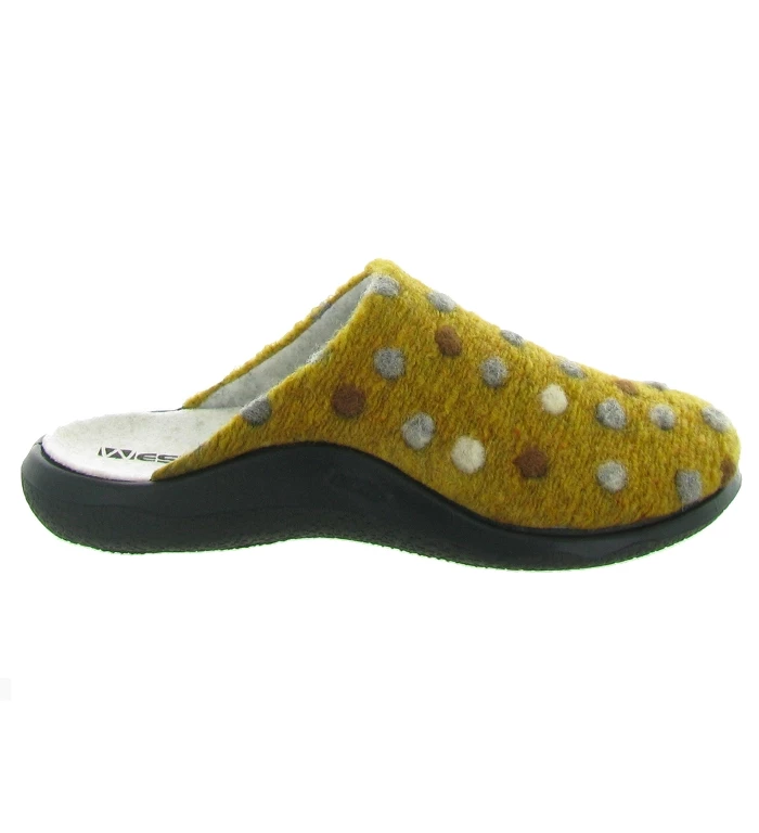 Westland Chaussons Et Pantoufles Roubaix 05 Jaune Moutarde 2 Westland Chaussons Et Pantoufles Roubaix 05 Jaune Moutarde – Image 2