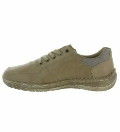 Rieker Chaussures A Lacets 03010 Taupe -Chaussons Et Pantoufles Soldes Magasin 4929101 4