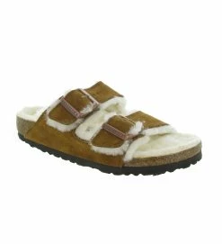 Birkenstock Chaussons Et Pantoufles Arizona Shearling Marron