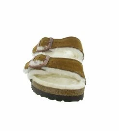 Birkenstock Chaussons Et Pantoufles Arizona Shearling Marron -Chaussons Et Pantoufles Soldes Magasin 7245701 3