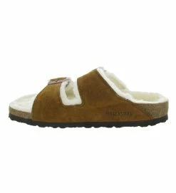 Birkenstock Chaussons Et Pantoufles Arizona Shearling Marron -Chaussons Et Pantoufles Soldes Magasin 7245701 4