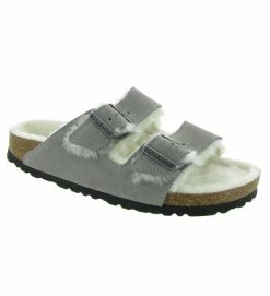 Birkenstock Chaussons Et Pantoufles Arizona Shearling Gris